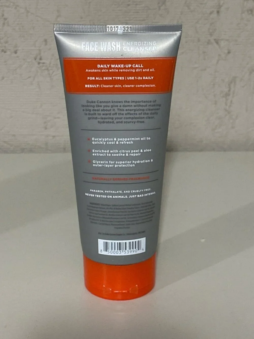 Duke Cannon Face Wash Energizing Daily Cleanser With Eucalyptus & Vitamin C 6 fl